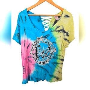 Lot Of 2 Colorful Tie-Dye Women's Tops Size Xxl/xxxl